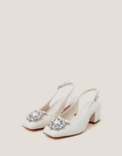 Wynn Pearl Slingback Heels, Ivory (IVORY), large