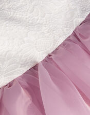Lace Petal Flower Girl Dress, Pink (PINK), large