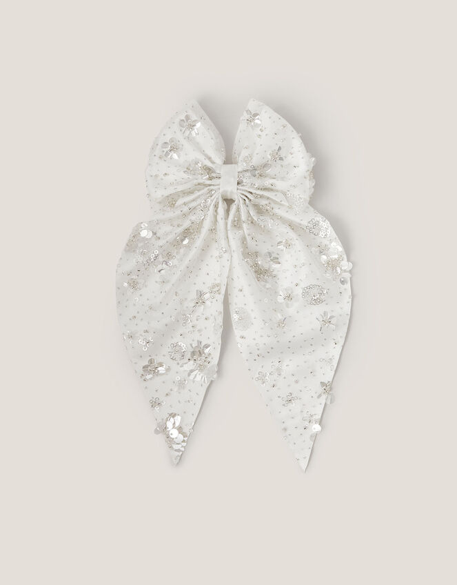 Sparkle Bow Hair Clip, , large