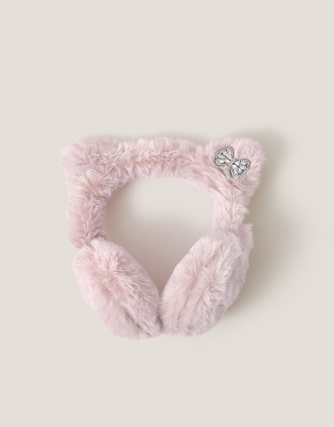 Fluffy Cat Earmuffs, , large