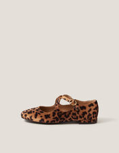 Erin Leopard Print Ballet Flats, Natural (NEUTRAL), large