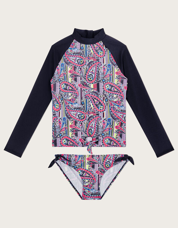 Paisley Two Piece Swim Set with UPF50+ Protection, Multi (MULTI), large