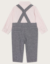 Newborn Billy Braces and Trousers Set, Grey (GREY), large