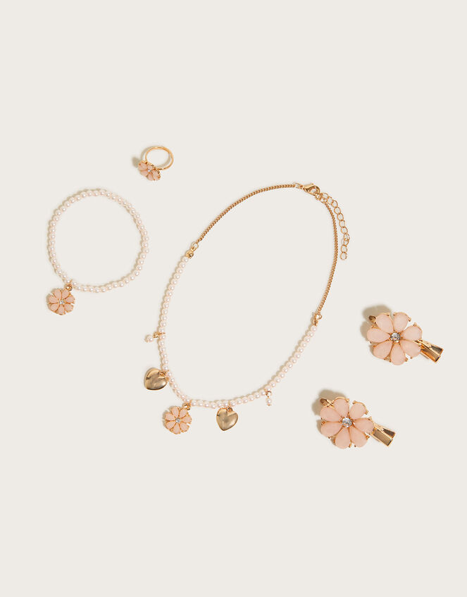 Gem Flower Jewellery Set, , large