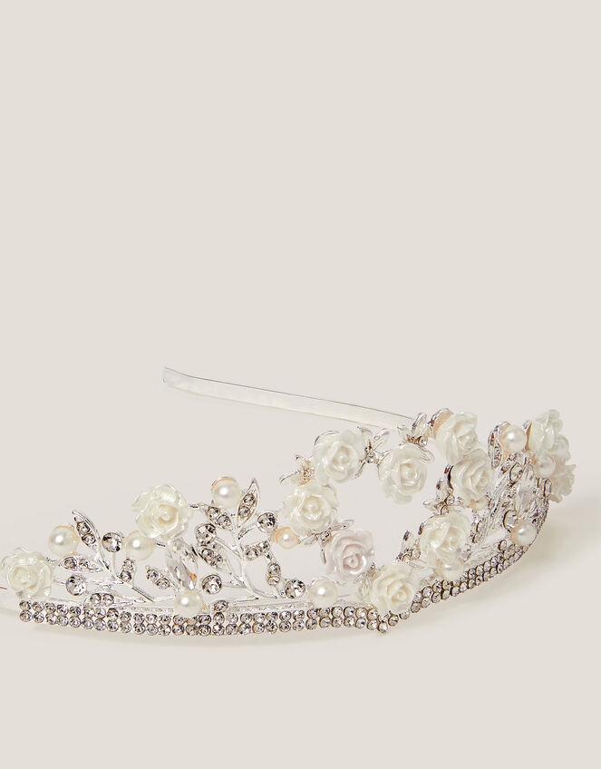 Flower Girl Diamante Tiara, , large