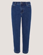 Idabella Slim Cropped Jeans, Blue (MID AUTHENTIC BLUE), large