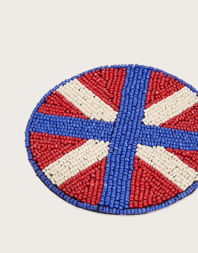 Beaded Coaster, Red (RED), large