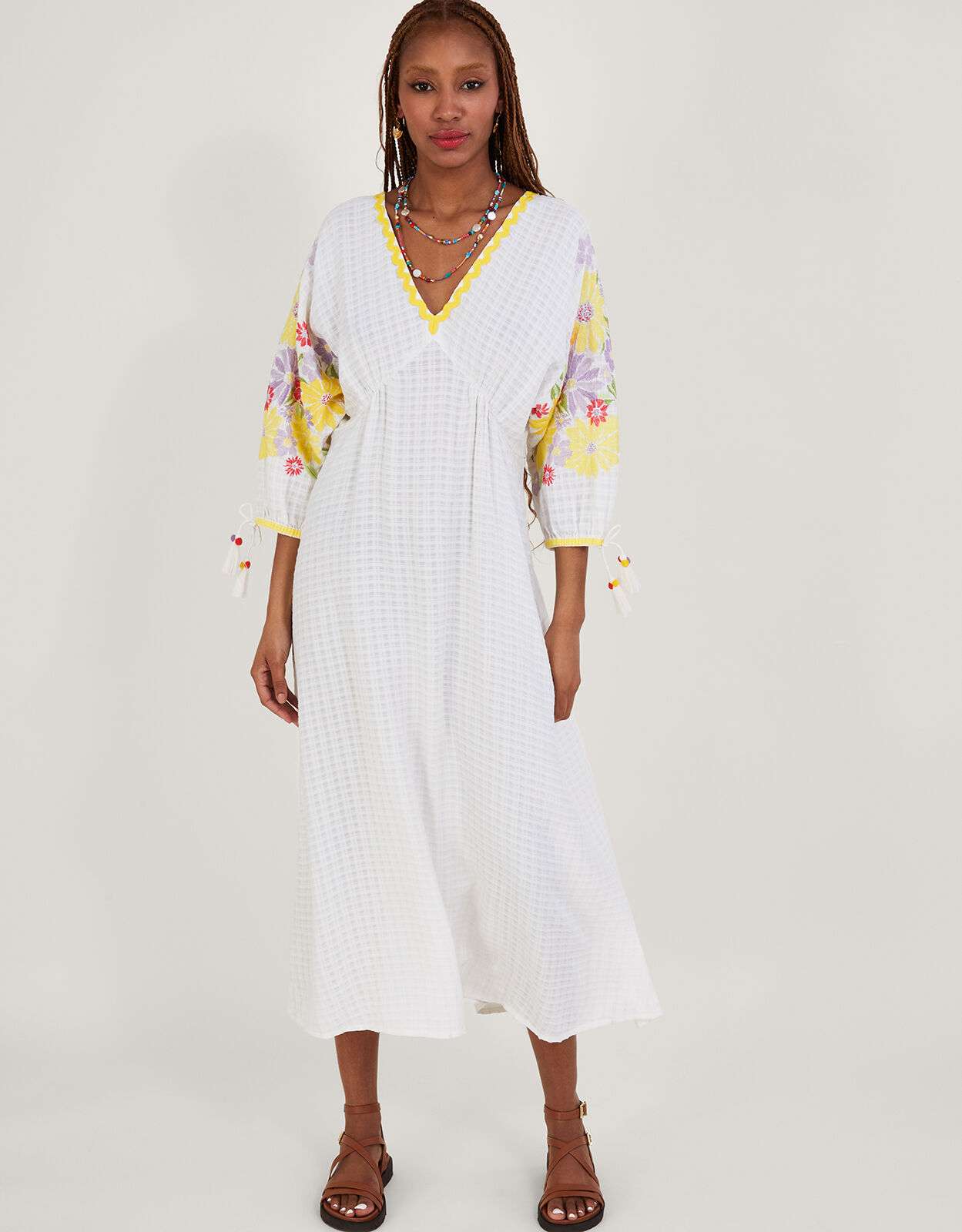 Midi caftan dress top