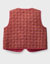 East Karina Quilted Corduroy Gilet, Orange (RUST), large