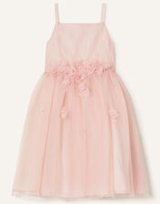 Blossom Glitter Tulle Dress, Pink (PINK), large