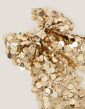 Sequin Bow Hair Clip, , large