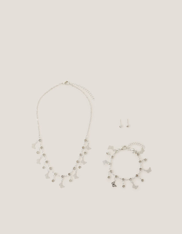 Jewel Butterfly Jewellery Set, , large