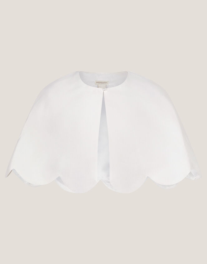 Duchess Scallop Cape, Ivory (IVORY), large