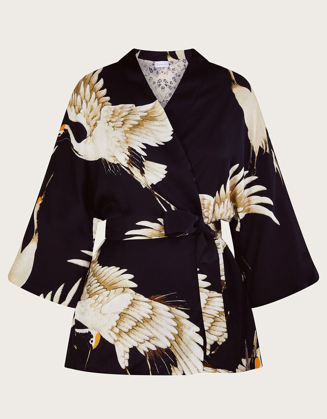 One Hundred Stars Stork Print Kimono, , large