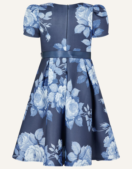 Floral Scuba Dress, Blue (NAVY), large