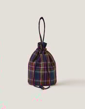 Monsoon x Sarah Corbett-Winder Tartan Pouch Bag, , large