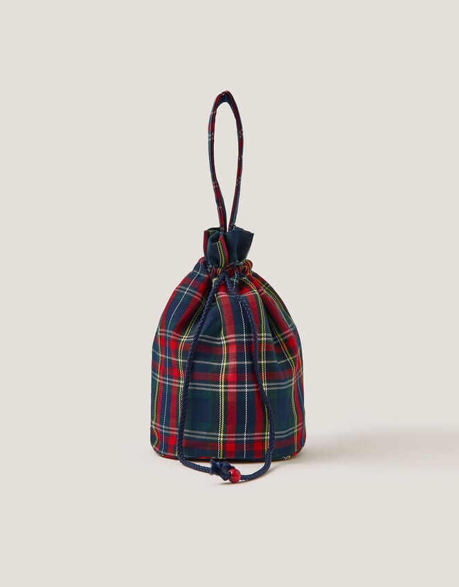 Monsoon x Sarah Corbett-Winder Tartan Pouch Bag, , large
