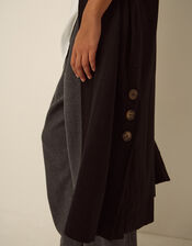 Sadie Knit Longline Cardigan, Black (BLACK), large