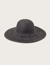 Straw Packable Hat, , large