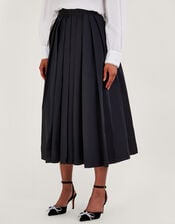 Tully Taffeta Skirt, Black (BLACK), large
