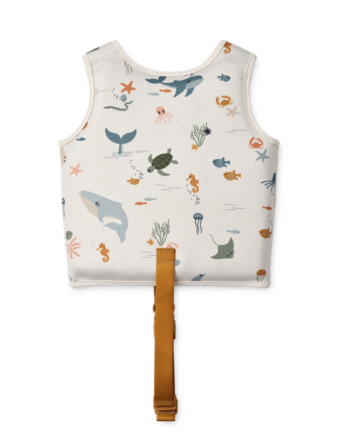 Liewood Dove Swim Vest, Natural (ECRU), large