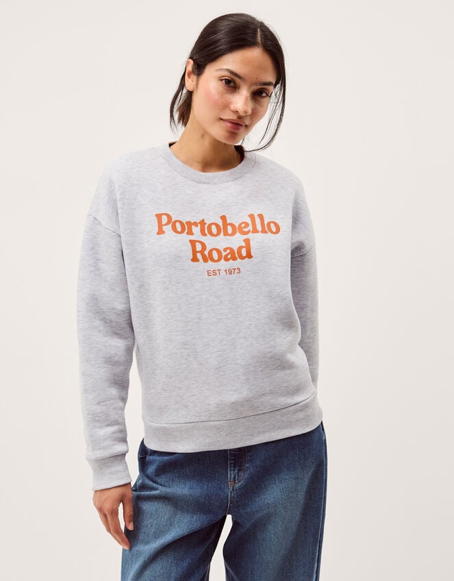 Savi Portobello Road Slogan Sweatshirt, Grey (GREY), large