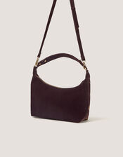 Hatti Embroidered Velvet Slouchy Shoulder Bag, , large