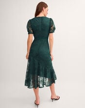 Megan Rose Lace Midi Dress, Green (DARK GREEN), large