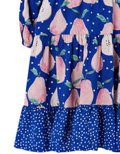 Baby Pear Printed Dress in LENZING™ ECOVERO™, Blue (BLUE), large