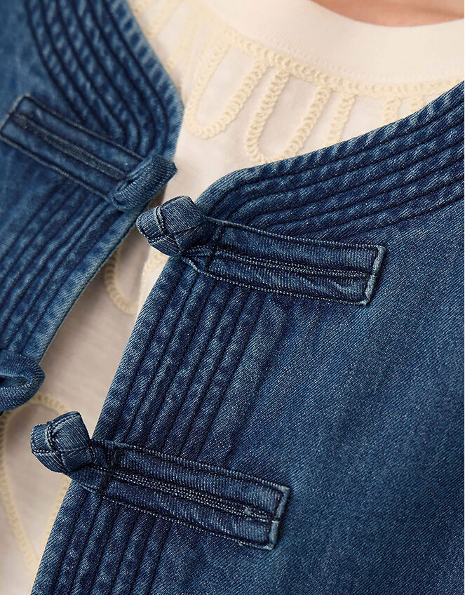 East Juna Denim Gilet, Blue (BLUE), large
