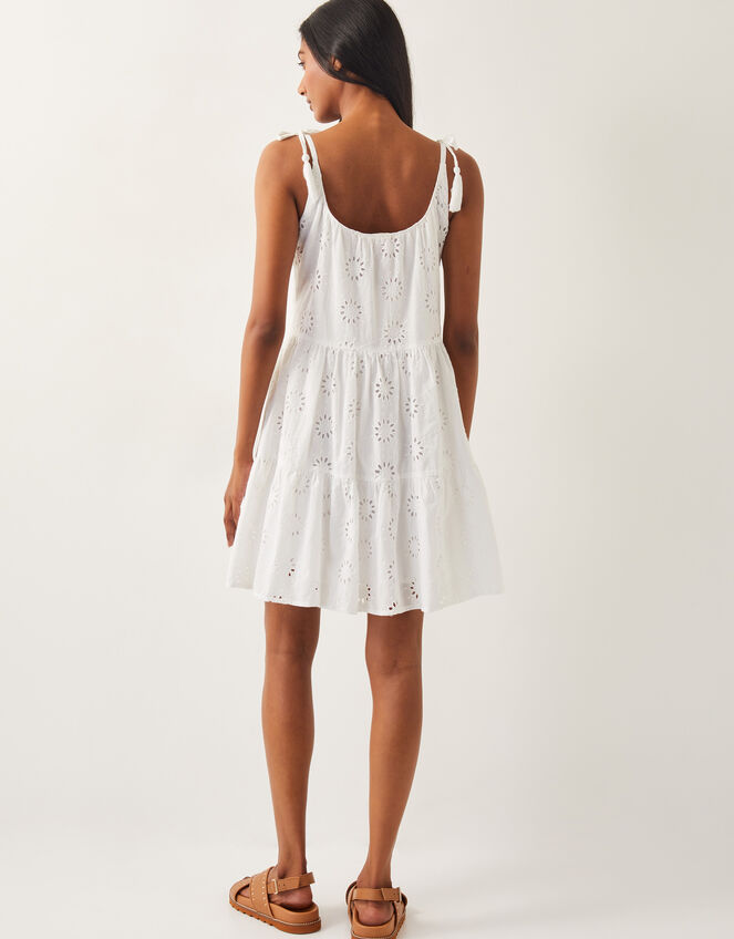 Maud Broderie Dress, White (WHITE), large