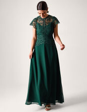 Monica Lace Bridesmaid Dress, Green (GREEN), large