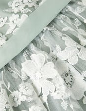 Baby Felicity Embroidered Floral Dress, Green (SAGE), large