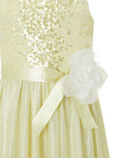 Truth Sequin Sparkle Maxi Dress, Yellow (LEMON), large