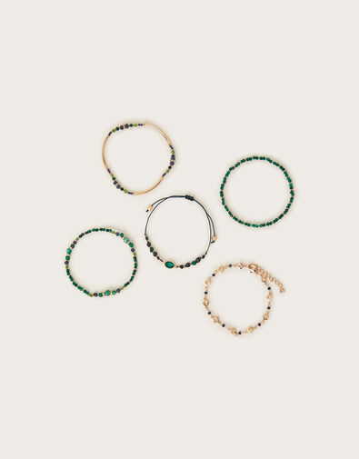 5-Pack Embellished Stacking Bracelets, , large