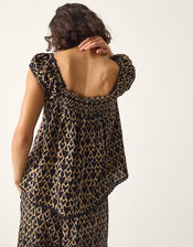 Arti Print Button Top, Black (BLACK), large