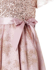 Abilene Sequin Sparkle Party Dress, Pink (DUSKY PINK), large