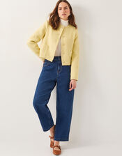 Maya Tweed Jacket, Yellow (YELLOW), large