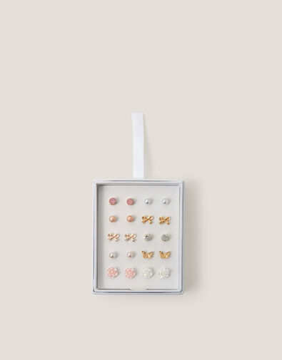 10-Pack Mix Stud Earrings, , large