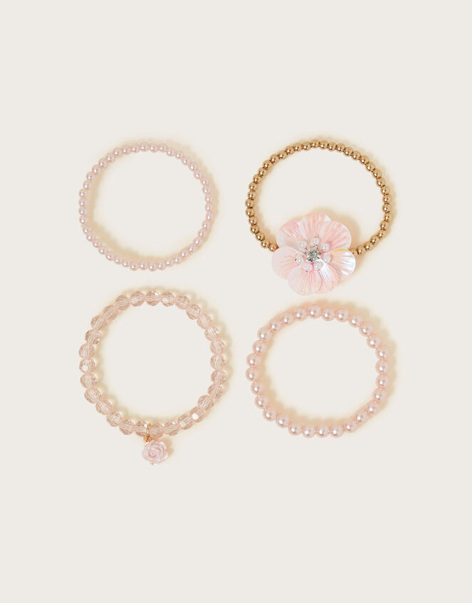 4-Pack Flower Bracelets, , large