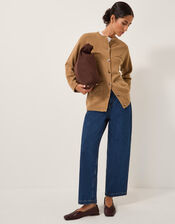 Bella Braid Pocket Cardigan, Camel (CAMEL), large