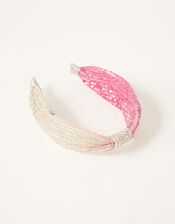 Ombre Sequin Knot Headband, , large