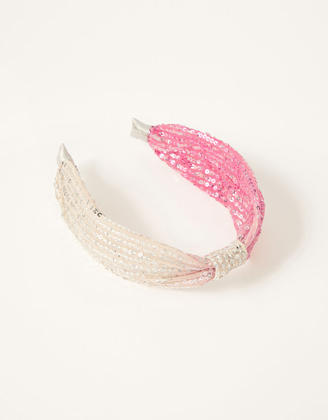 Ombre Sequin Knot Headband, , large