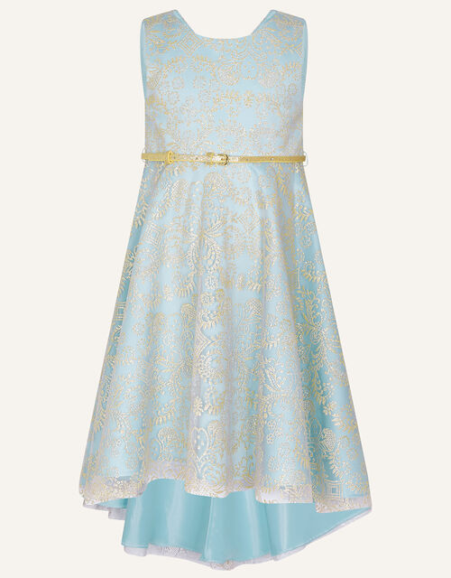 Amelina Glitter Lace Dress, Blue (BLUE), large