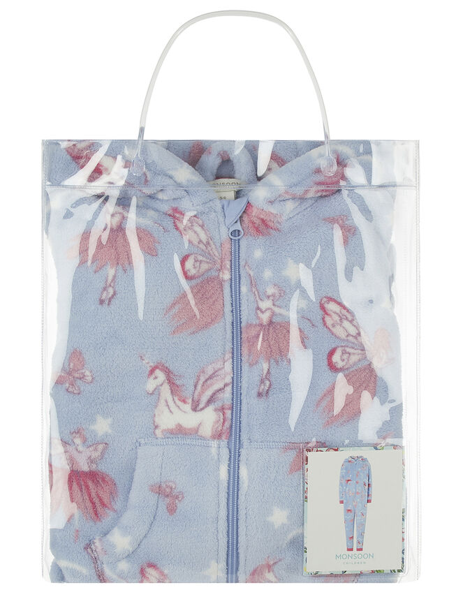 Vivianna Unicorn Sleepsuit , Blue (BLUE), large