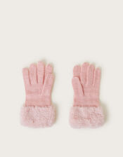 Glam Ring Gloves, Pink (PINK), large