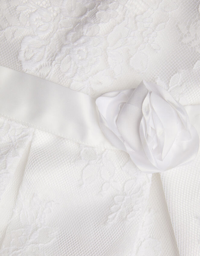 Lola Lace Communion Dress, White (WHITE), large