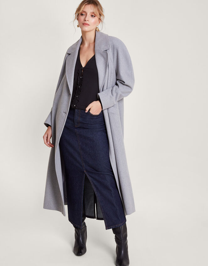 Pleated Trim Cardigan with LENZING™ ECOVERO™ Black Cardigans