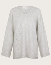 Han Heatseal Embellished Jumper , Grey (GREY), large