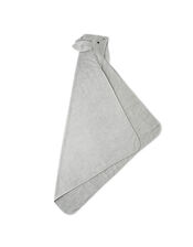Liewood Augusta Rabbit Hooded Towel, Grey (GREY), large